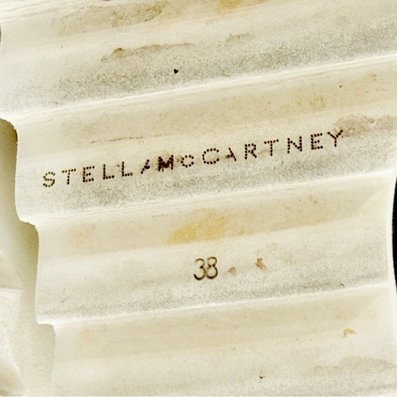 STELLA MCCARTNEY ELYSE BLUE STAR DENIM PLATFORM SNEAKER SHOE - Picture 8 of 13